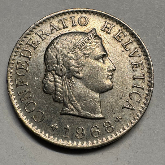 1968 Switzerland 5 Rappen - Beautiful Coin - #A-070