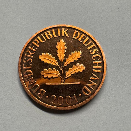 2001 Germany 1 Pfennig - Beautiful Coin - #B-041