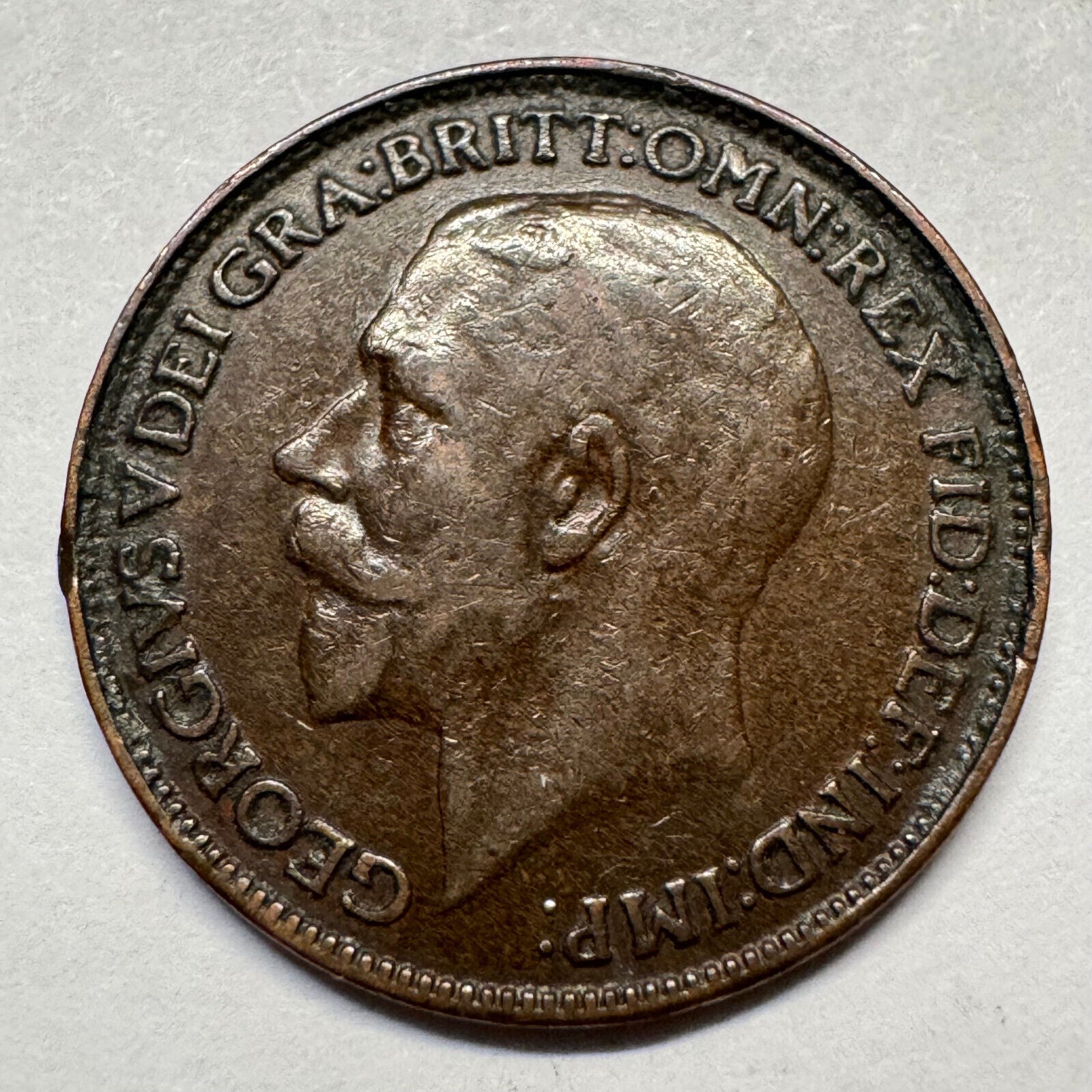 1925 UK 1 Farthing - Beautiful Coin - #A-081