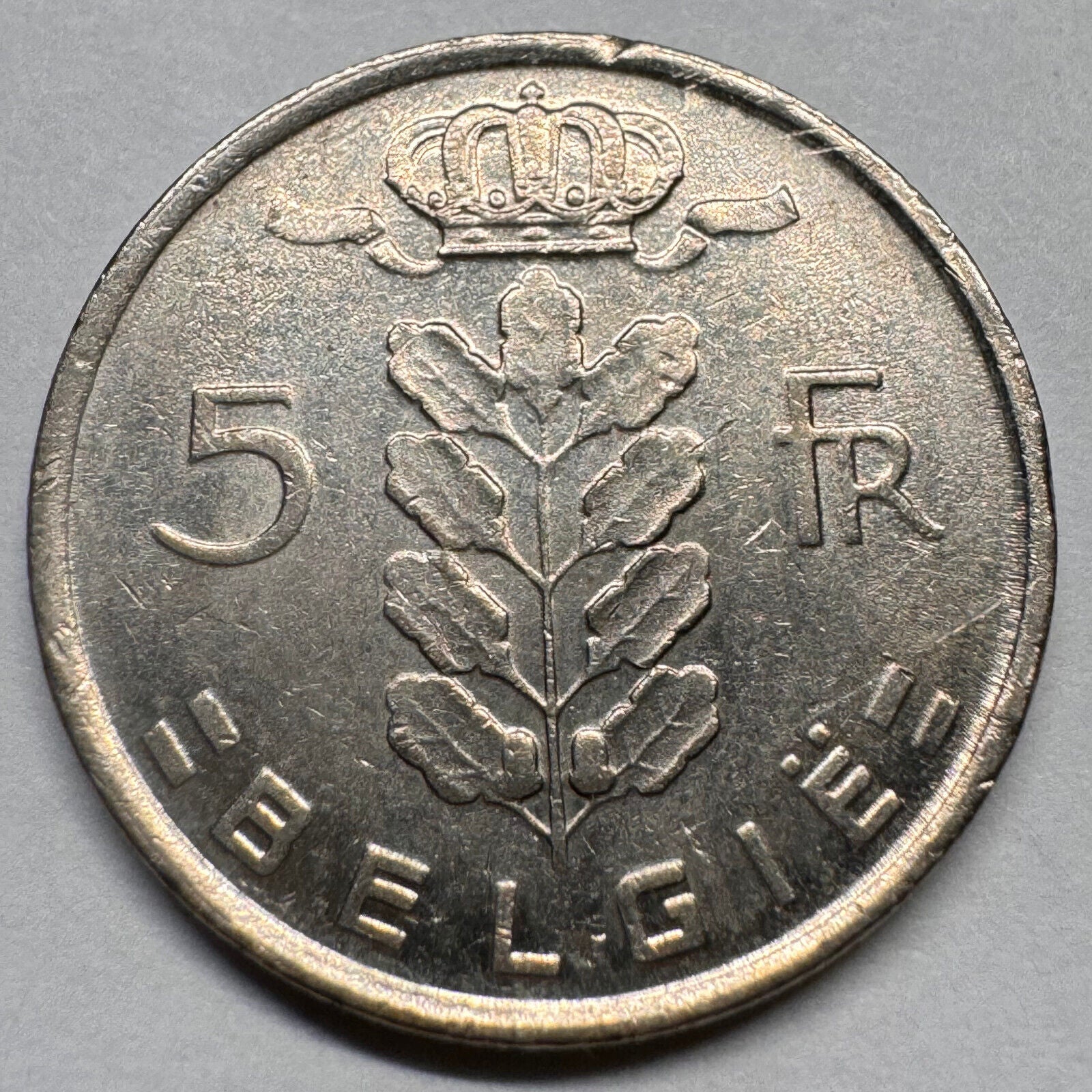 1978 Belgium 5 Francs - Beautiful Coin - #A-063