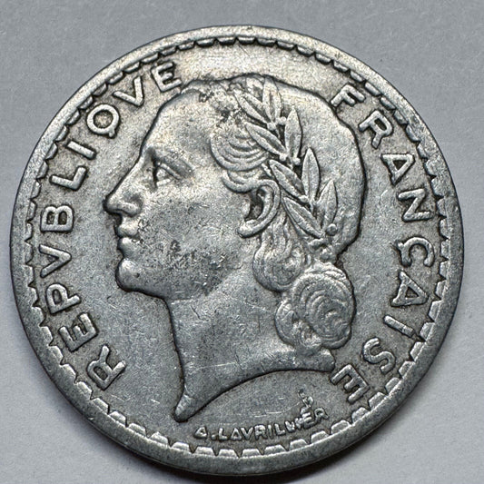 1945 France 5 Francs - Beautiful Coin - #A-082