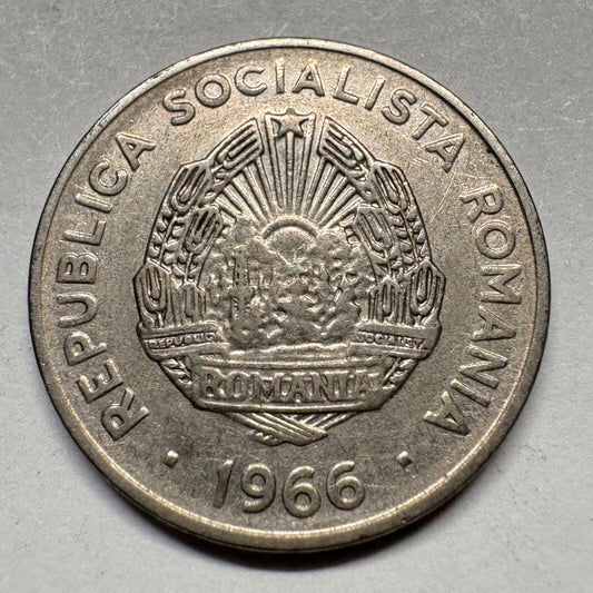 1966 Romania 15 Bani - Beautiful Coin - #A-027