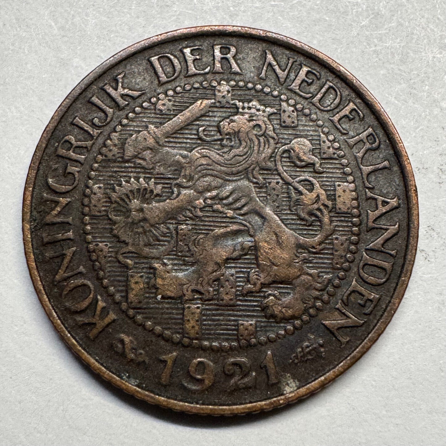 1921 Netherlands 1 Cent - Beautiful Coin - #A-098