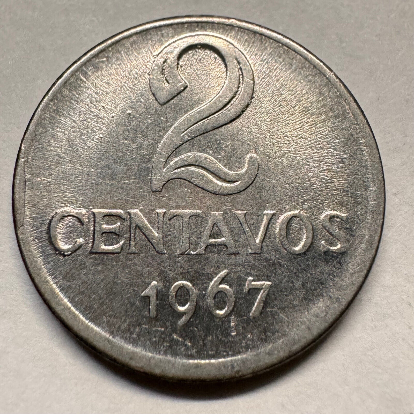 1967 Brazil 2 Centavos - Beautiful Coin - #A-026
