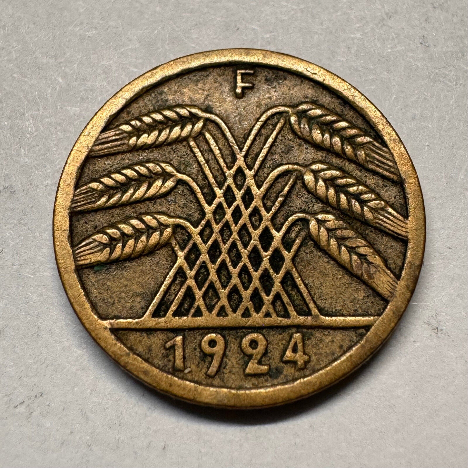 1924 Germany 5 Rentenpfennig - Beautiful Coin - #A-014