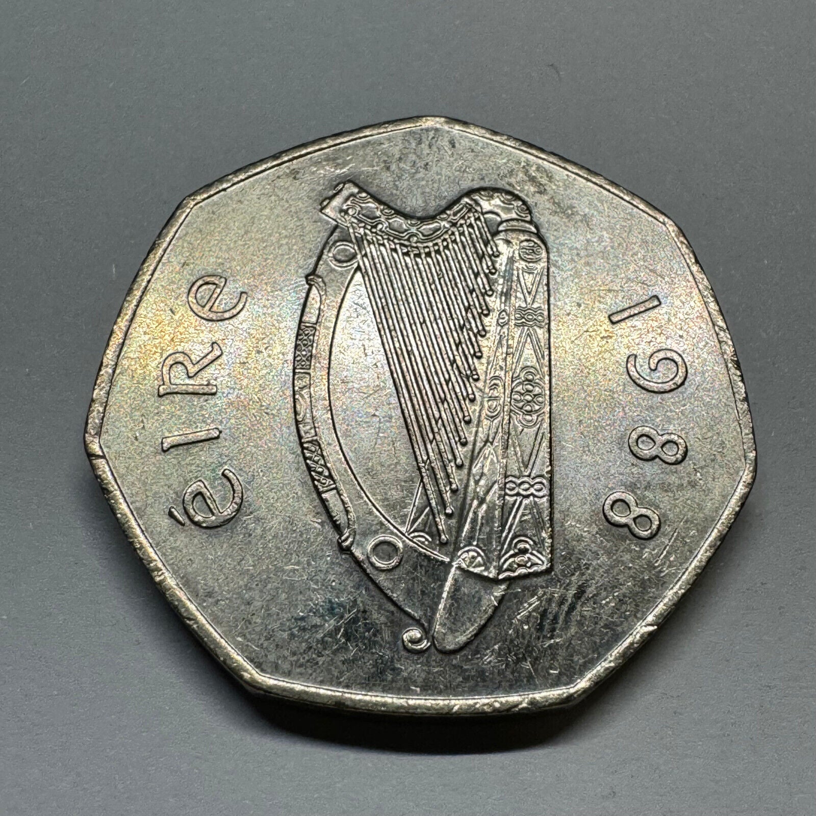 1988 Ireland 50 Pence - Dublin Millennium - Beautiful Coin - #A-011