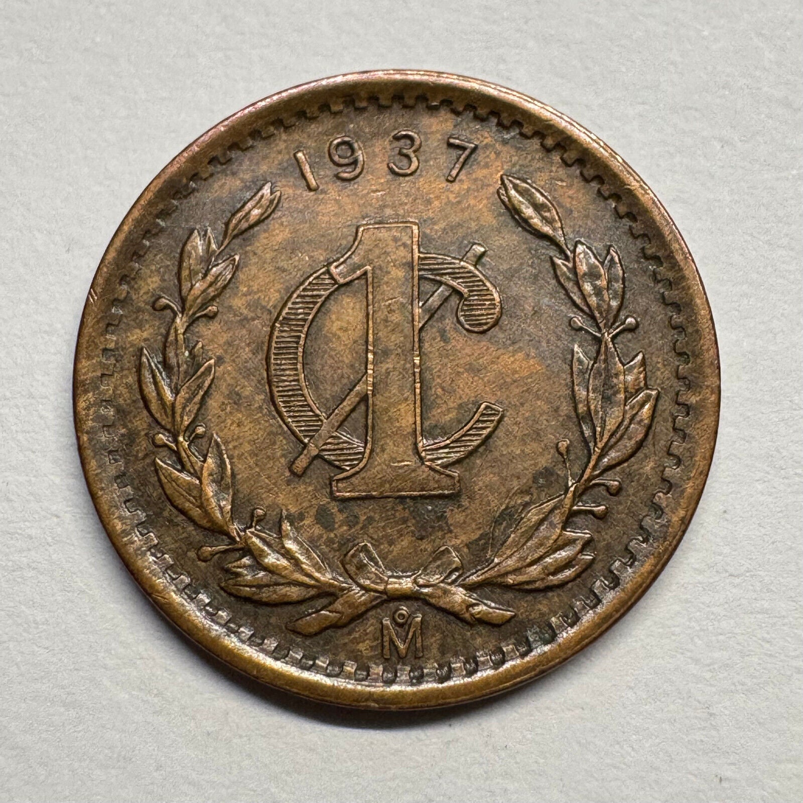 1937 Mexico 1 Centavo - Beautiful Coin - #B-057