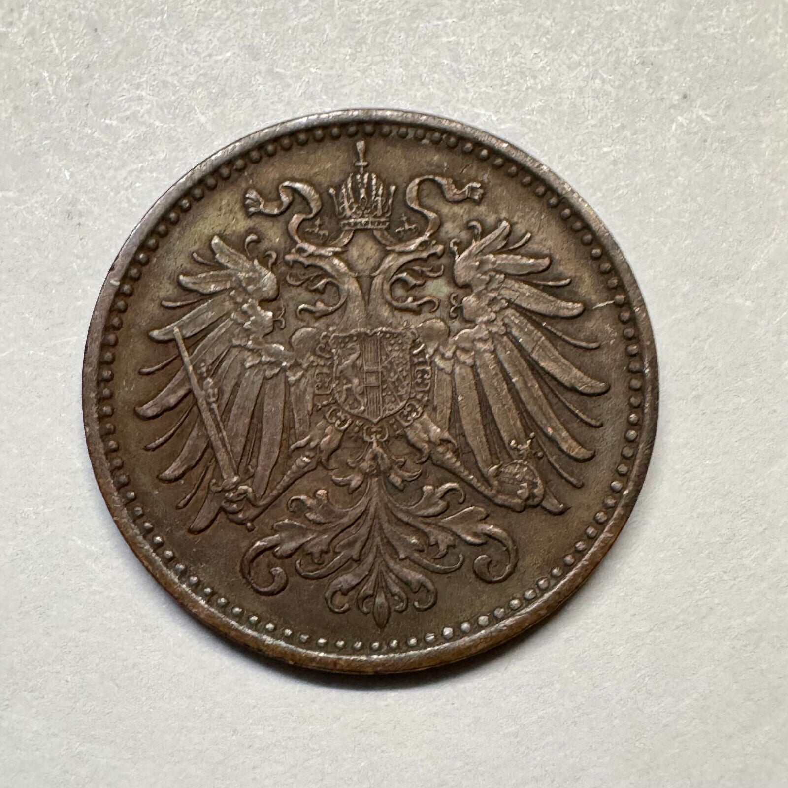 1894 Austria 1 Heller - Beautiful Coin - #B-021