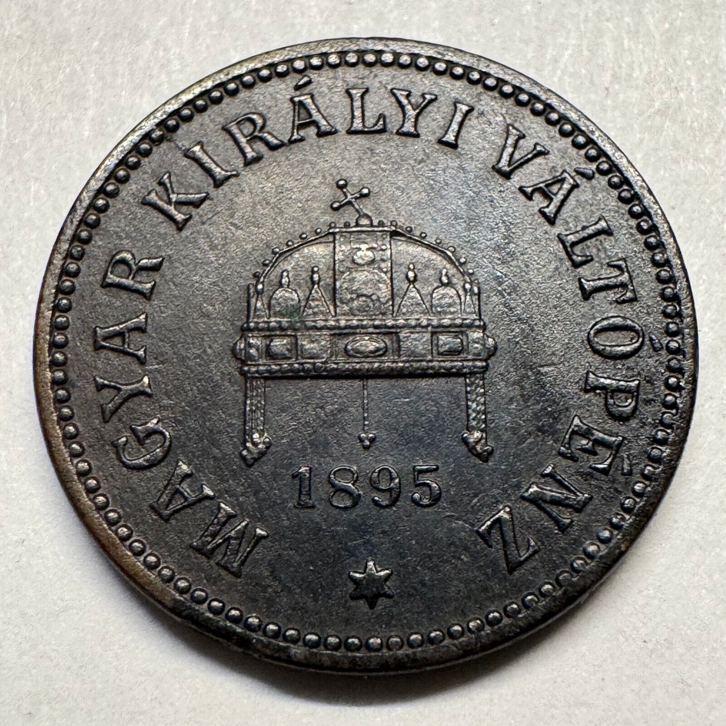 1895 Hungary 2 Filler - Beautiful Coin - #A-083