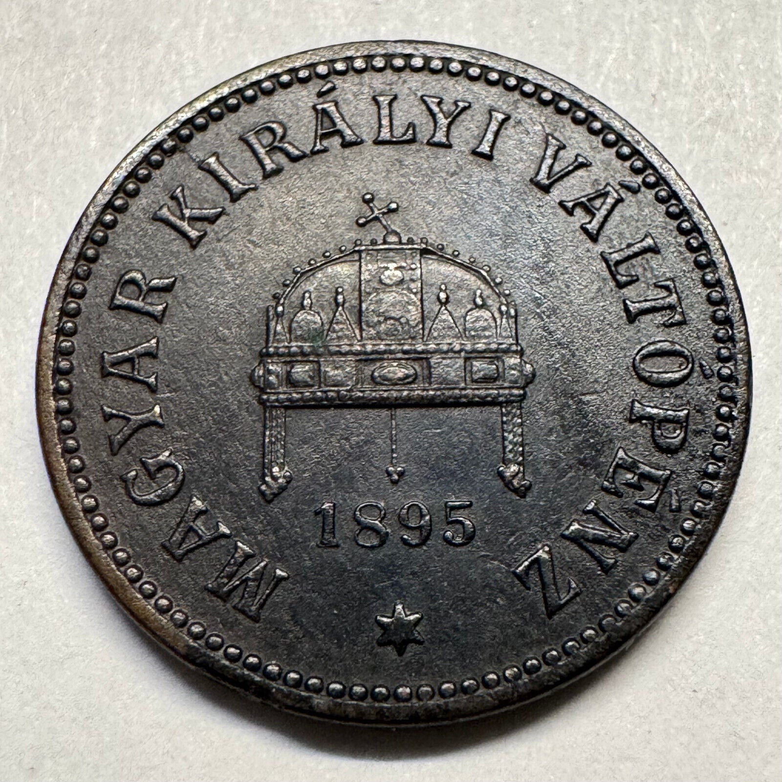 1895 Hungary 2 Filler - Beautiful Coin - #A-083