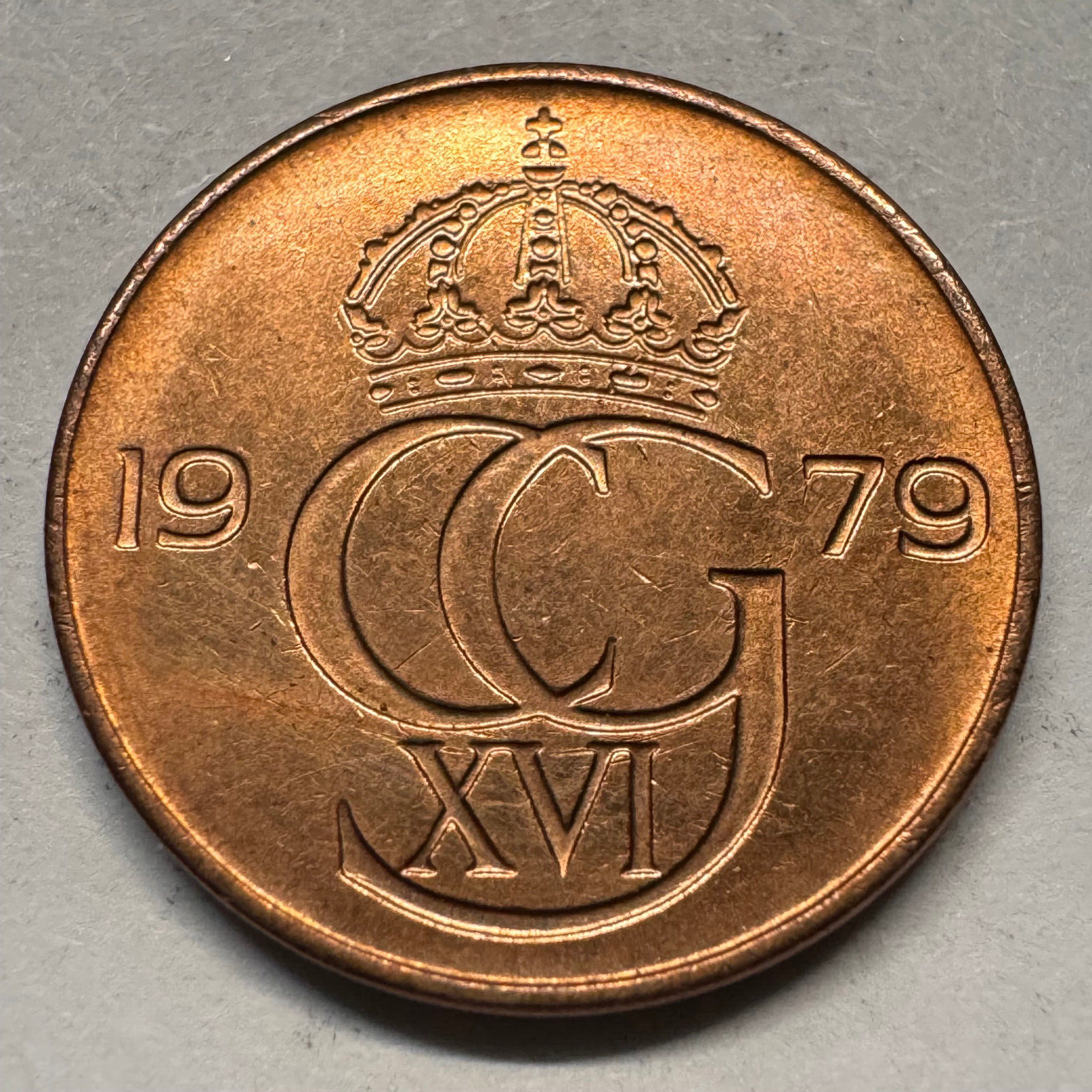 1979 Sweden 5 Ore - Beautiful Coin - #A-051