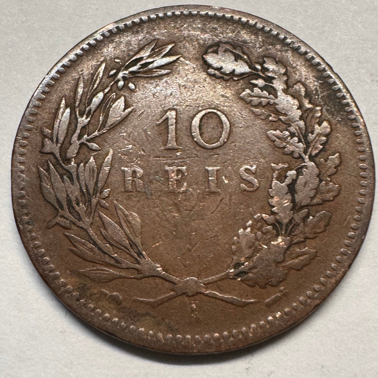 1892 Portugal 10 Reis - Beautiful Coin - #A-060