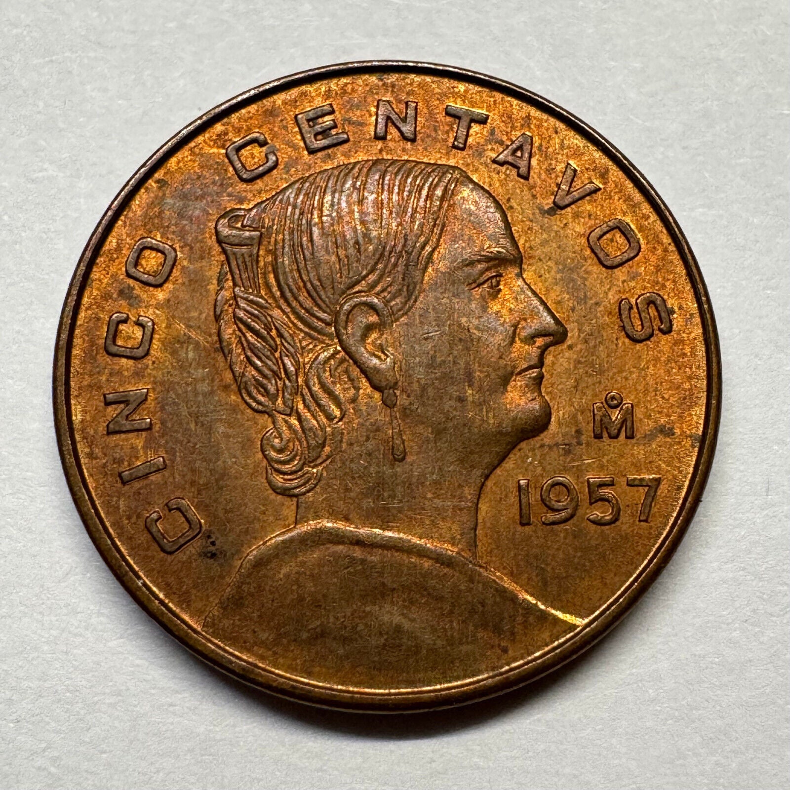 1957 Mexico 5 Centavos - Beautiful Coin - #B-028