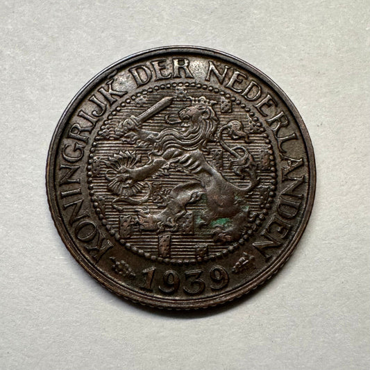 1939 Netherlands 1 Cent - Beautiful Coin - #B-028