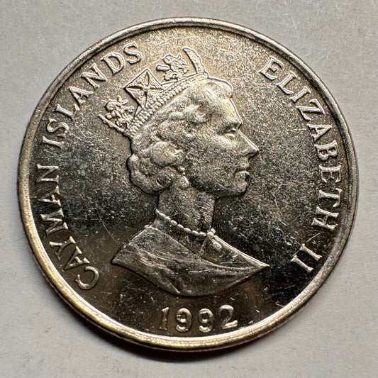 1992 Cayman Islands 10 Cents - Beautiful Coin - #A-028