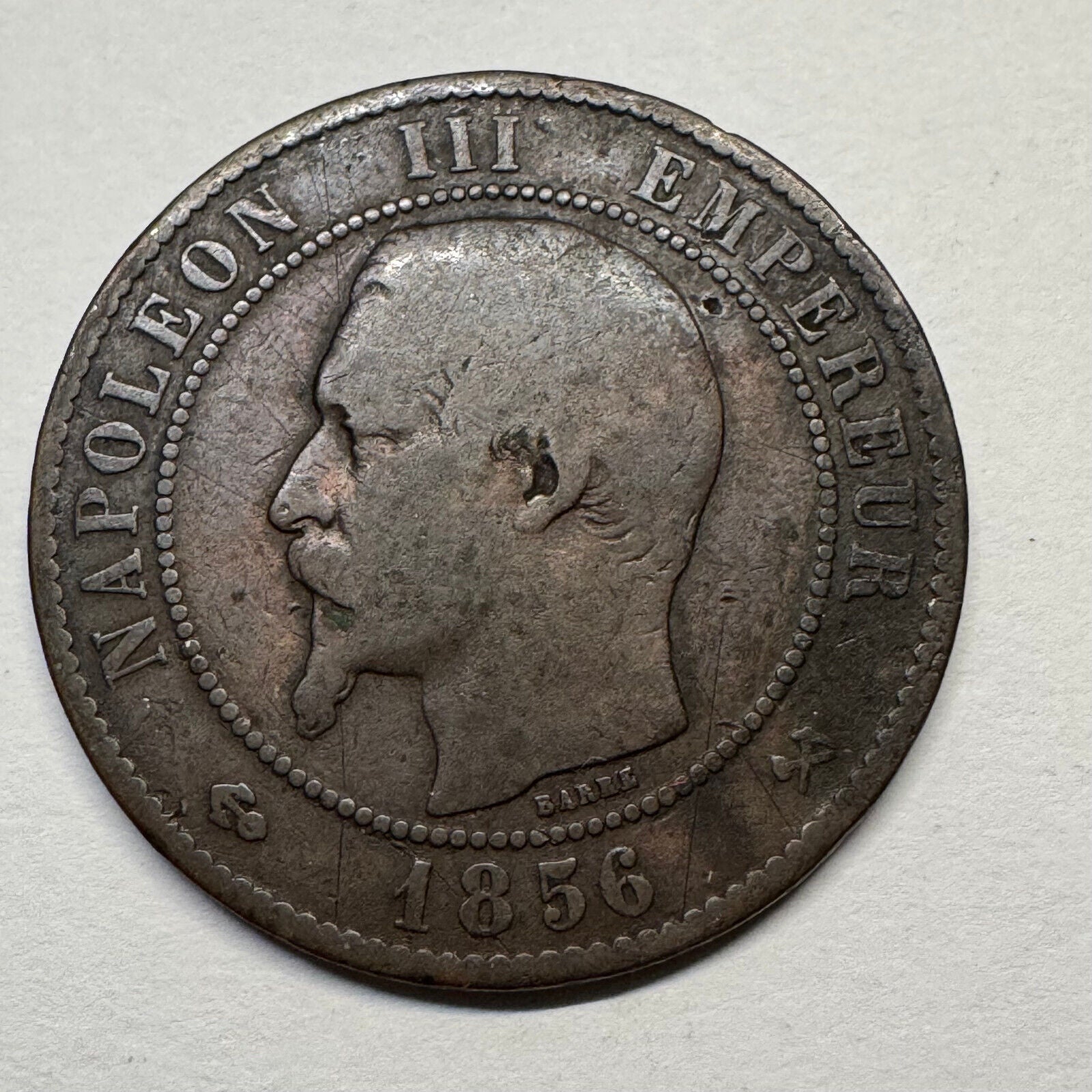 1856 France 10 Centimes - Beautiful Coin - #B-043
