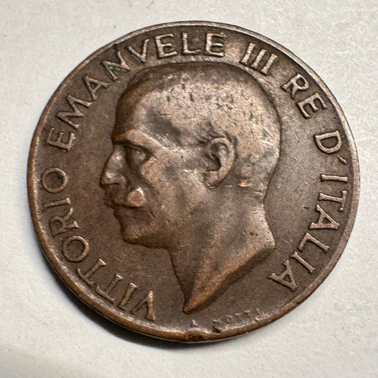 1933 Italy 5 Centesimi - Beautiful Coin - #A-025
