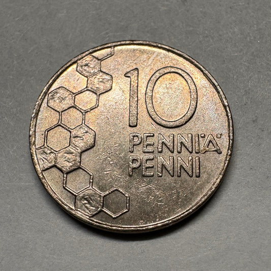 1990 Finland 10 Pennia - Beautiful Coin - #A-014