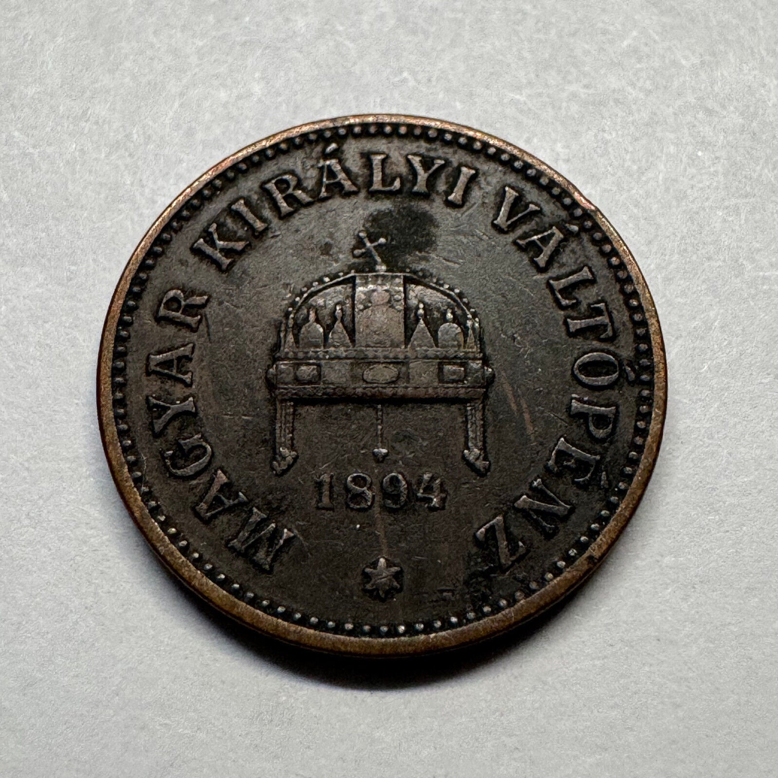 1894 Hungary 2 Filler - Beautiful Coin - #B-017