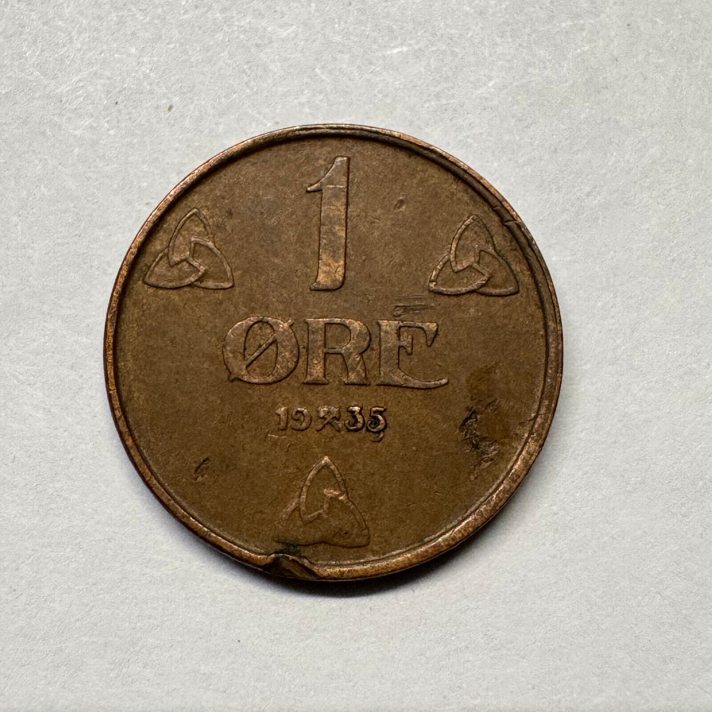 1935 Norway 1 Ore - Beautiful Coin - #B-035