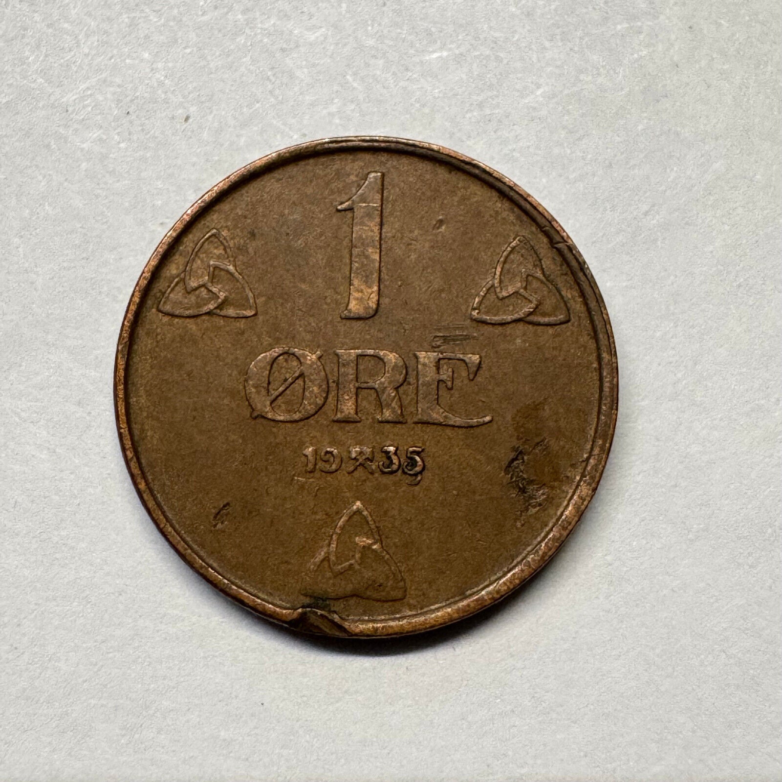 1935 Norway 1 Ore - Beautiful Coin - #B-035