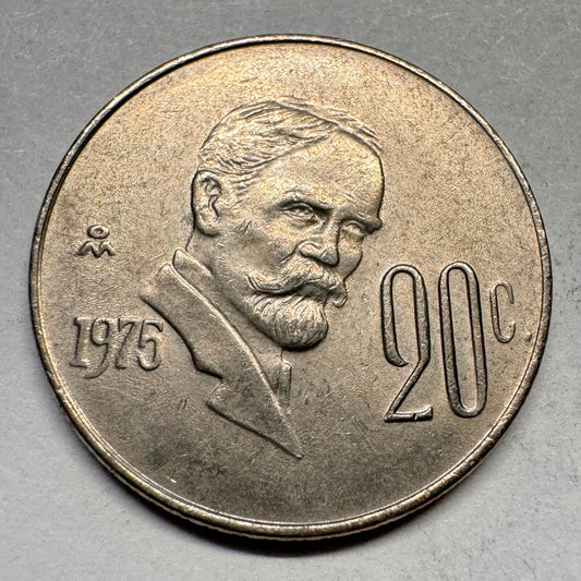 1975 Mexico 20 Centavos - Beautiful Coin - #A-028