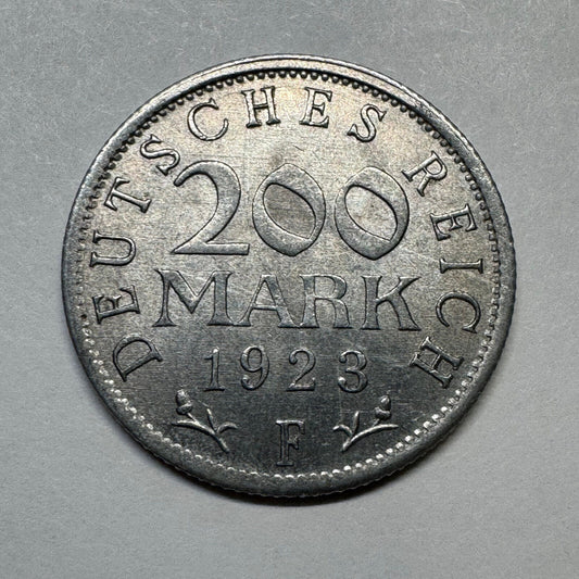 1923 Germany 200 Mark - Beautiful Coin - #B-034