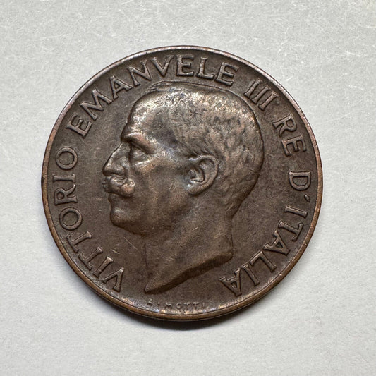1933 Italy 5 Centesimi - Beautiful Coin - #A-100