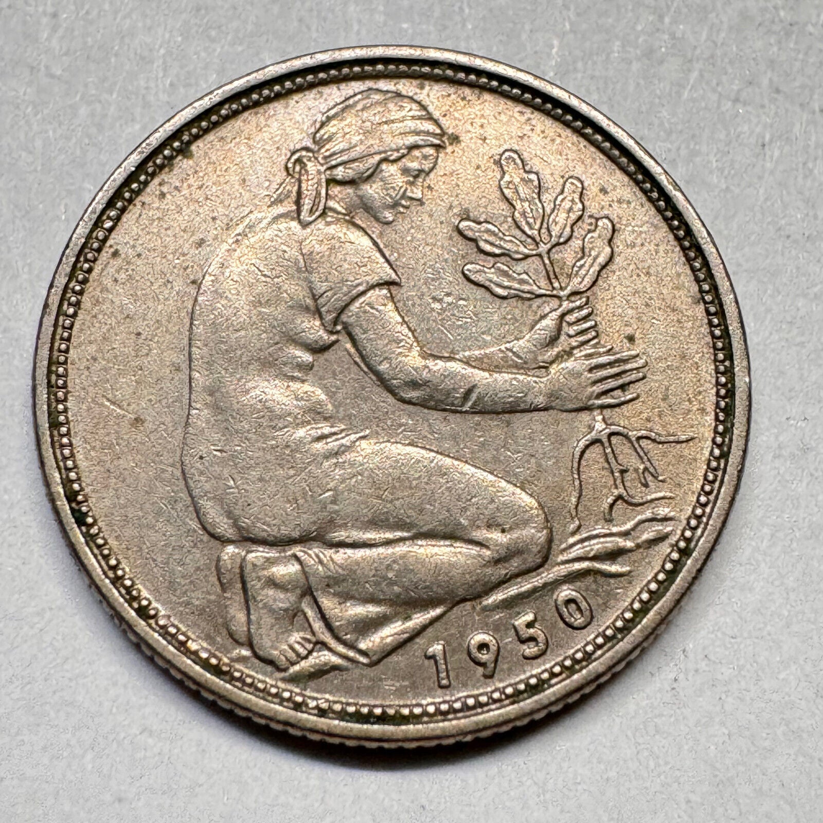 1950 Germany 50 Pfennig - Beautiful Coin - #A-016