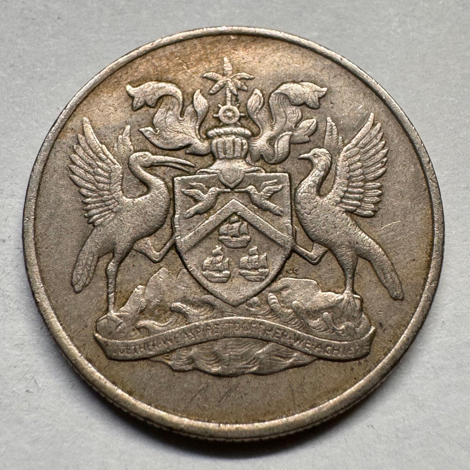 1966 Trinidad 25 Cents - Beautiful Coin - #A-055