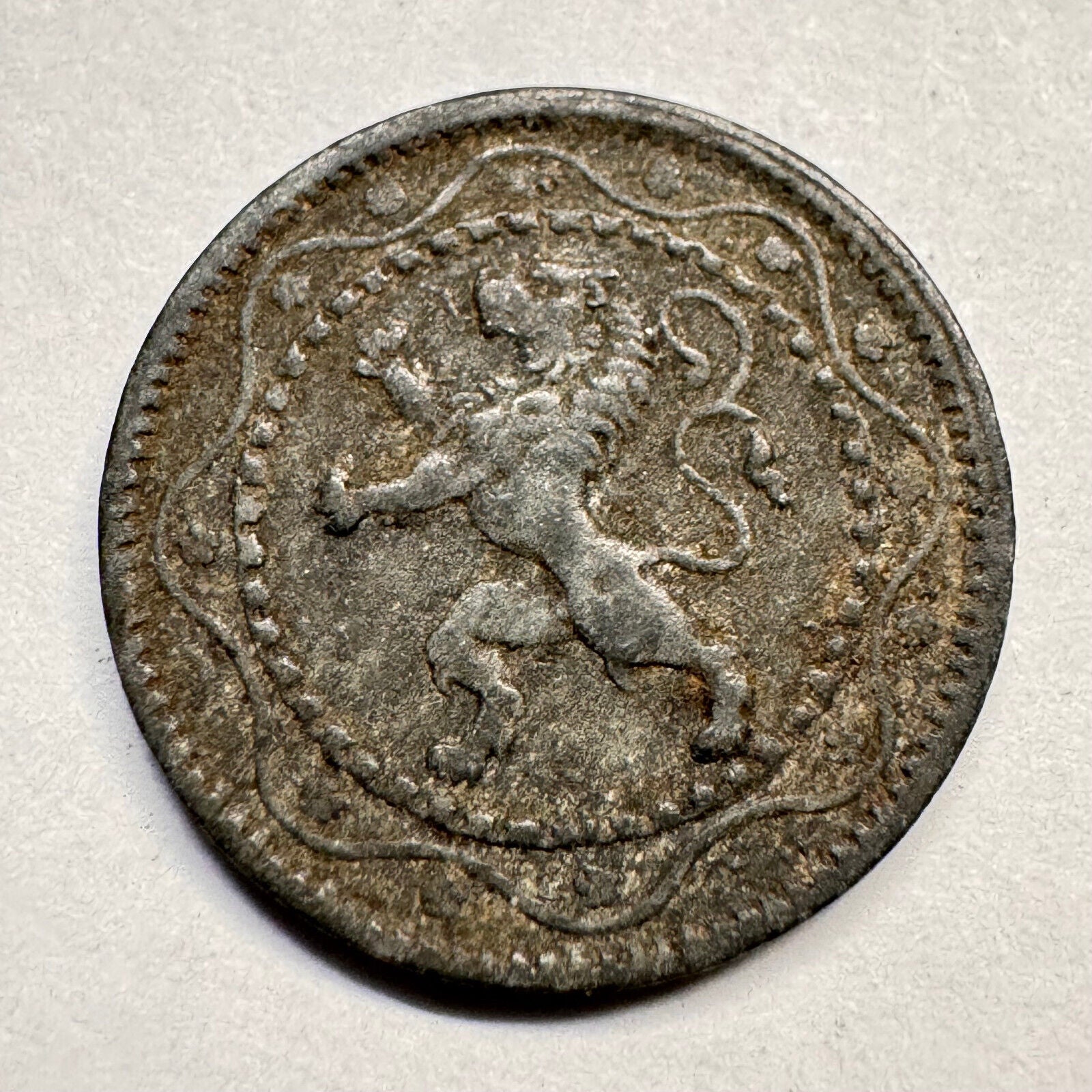 1916 Belgium 5 Cents - Beautiful Coin - #A-019