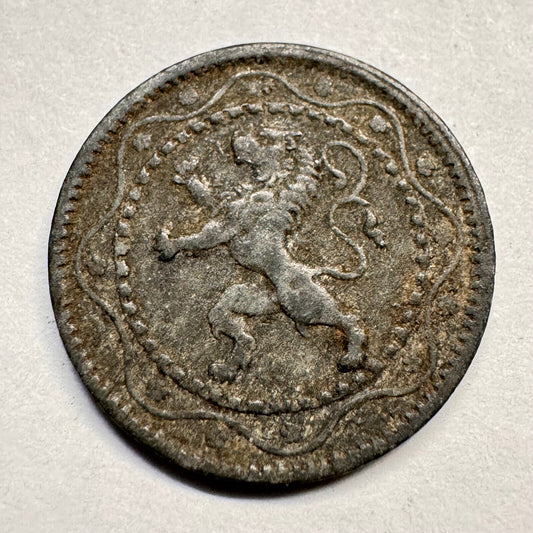 1916 Belgium 5 Cents - Beautiful Coin - #A-019