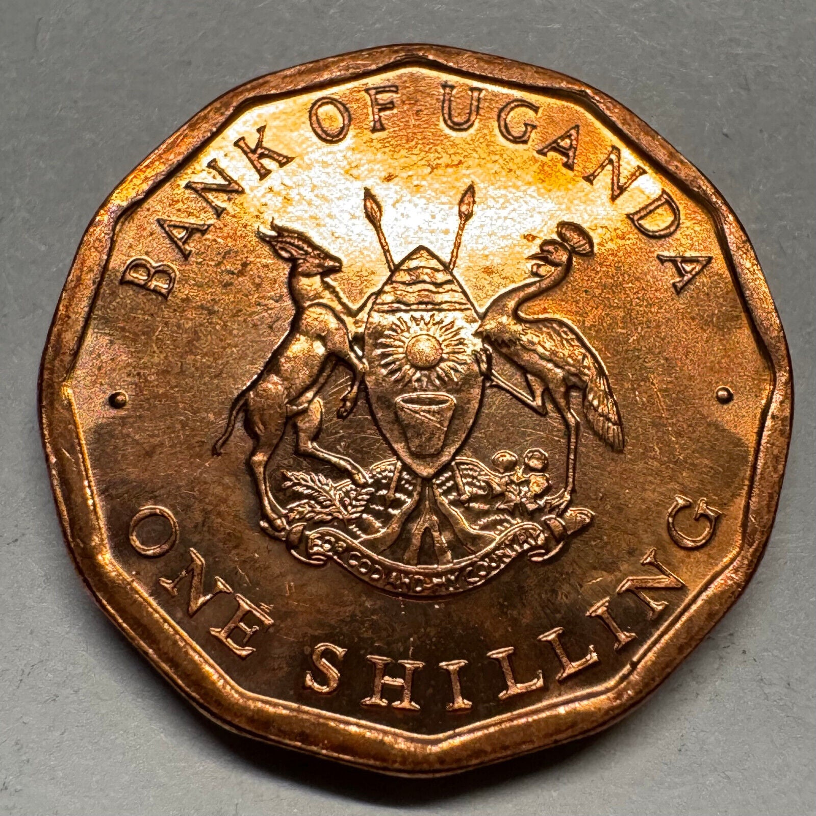 1987 Uganda 1 Shilling - Beautiful Coin - #A-070