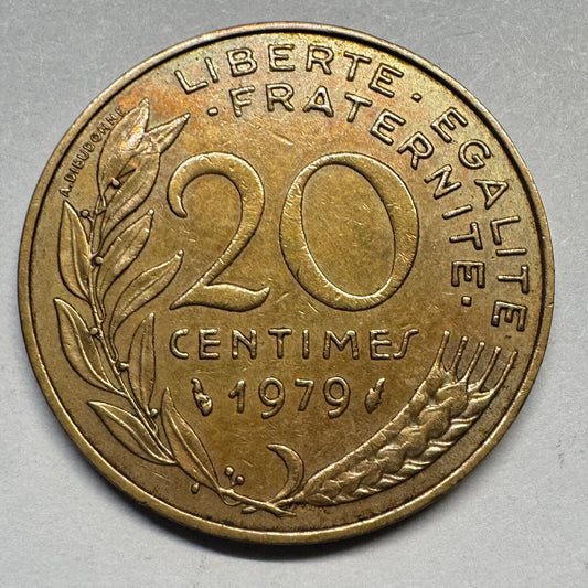 1979 France 20 Centimes - Beautiful Coin - #A-099