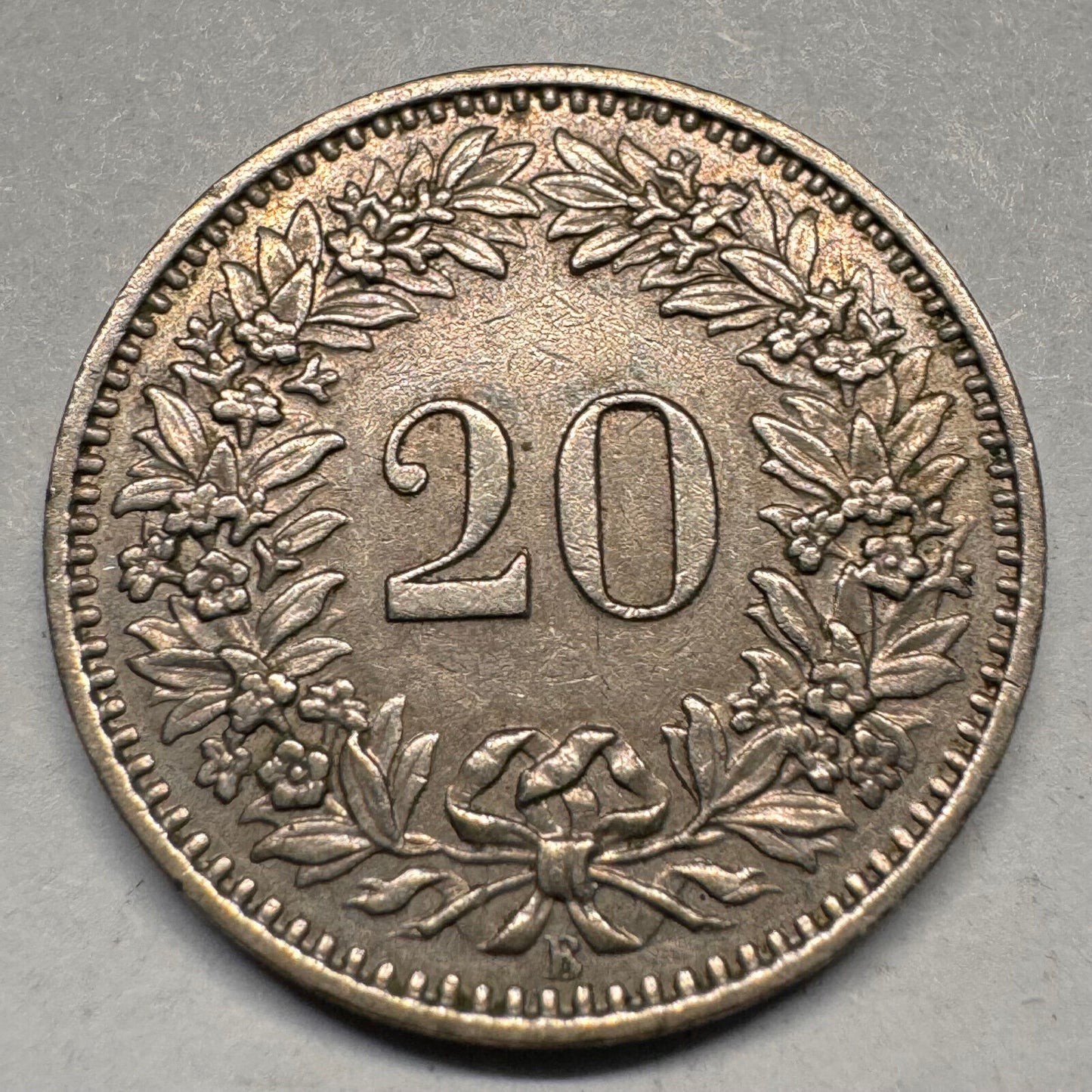 1958 Switzerland 20 Rappen - Beautiful Coin - #A-030