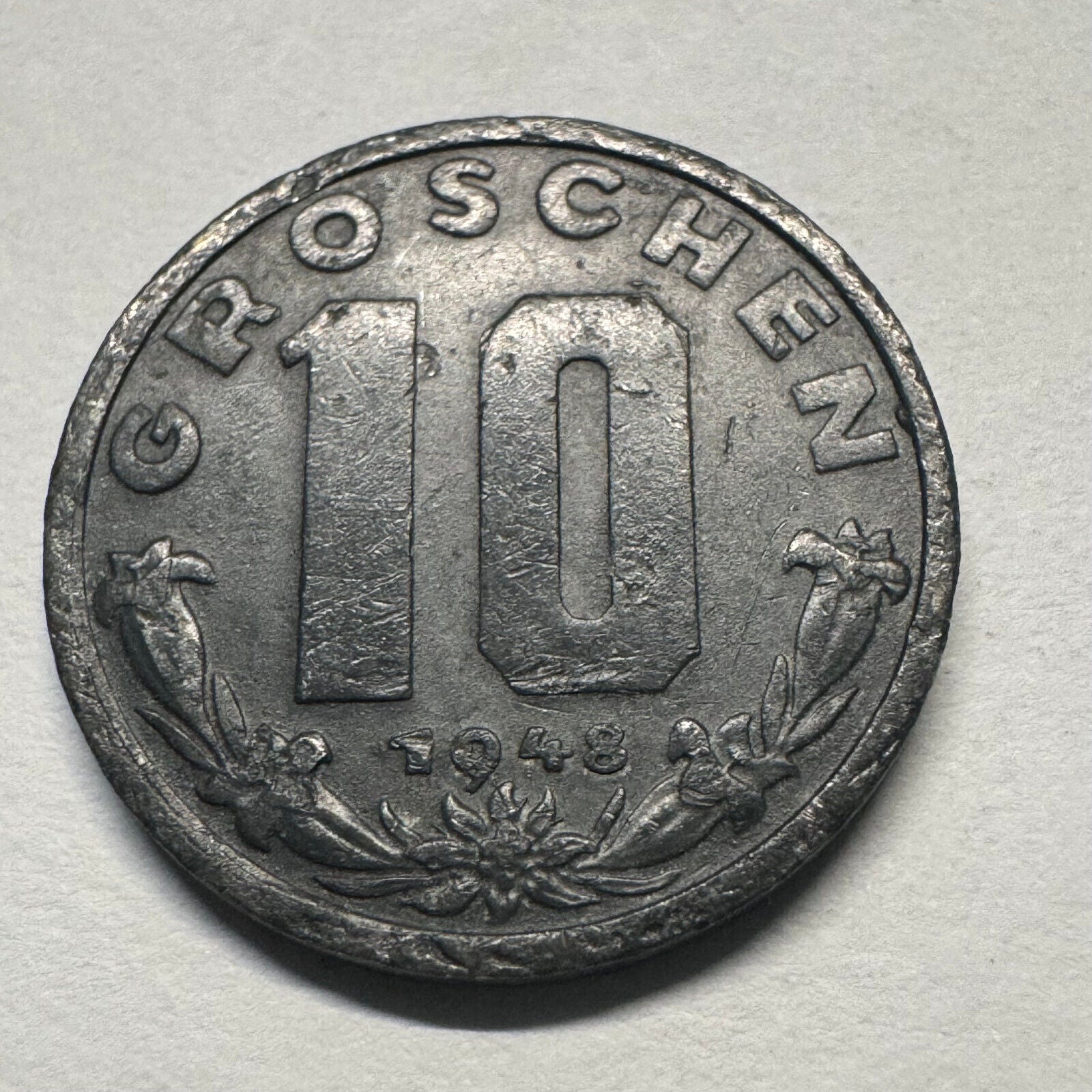 1948 Austria 10 Groschen - Beautiful Coin - #B-040