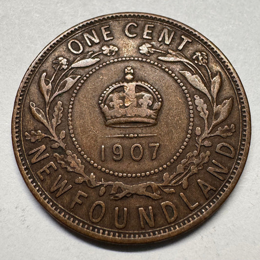 1907 Newfoundland 1 Cent - Canada - Beautiful Coin - #A-066