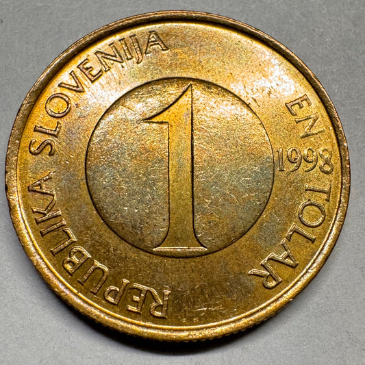 1998 Slovenia 1 Tolar - Beautiful Coin - #A-025