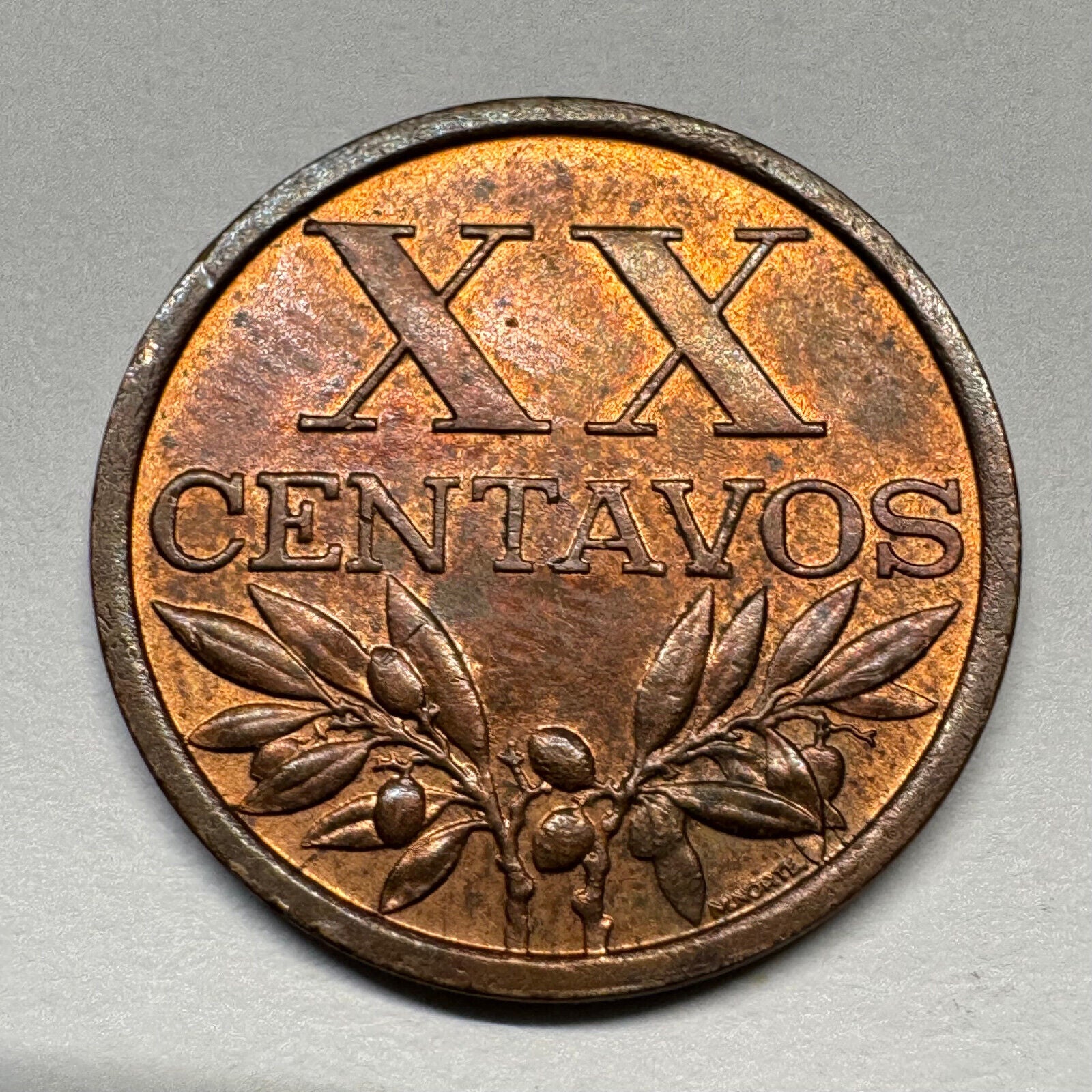 1968 Portugal 20 Centavos - Beautiful Coin - #B-054