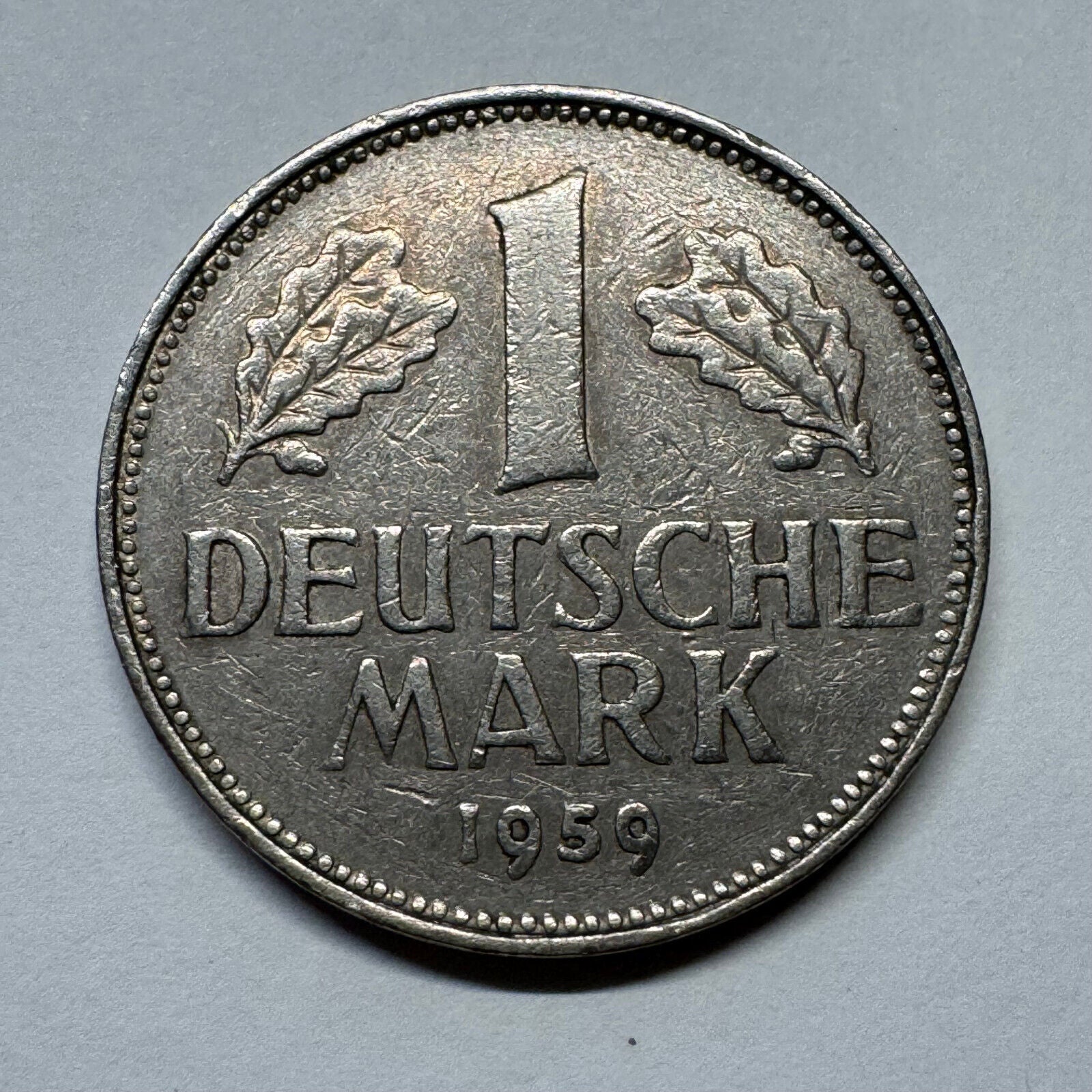 1959 Germany 1 Mark - Beautiful Coin - #B-038