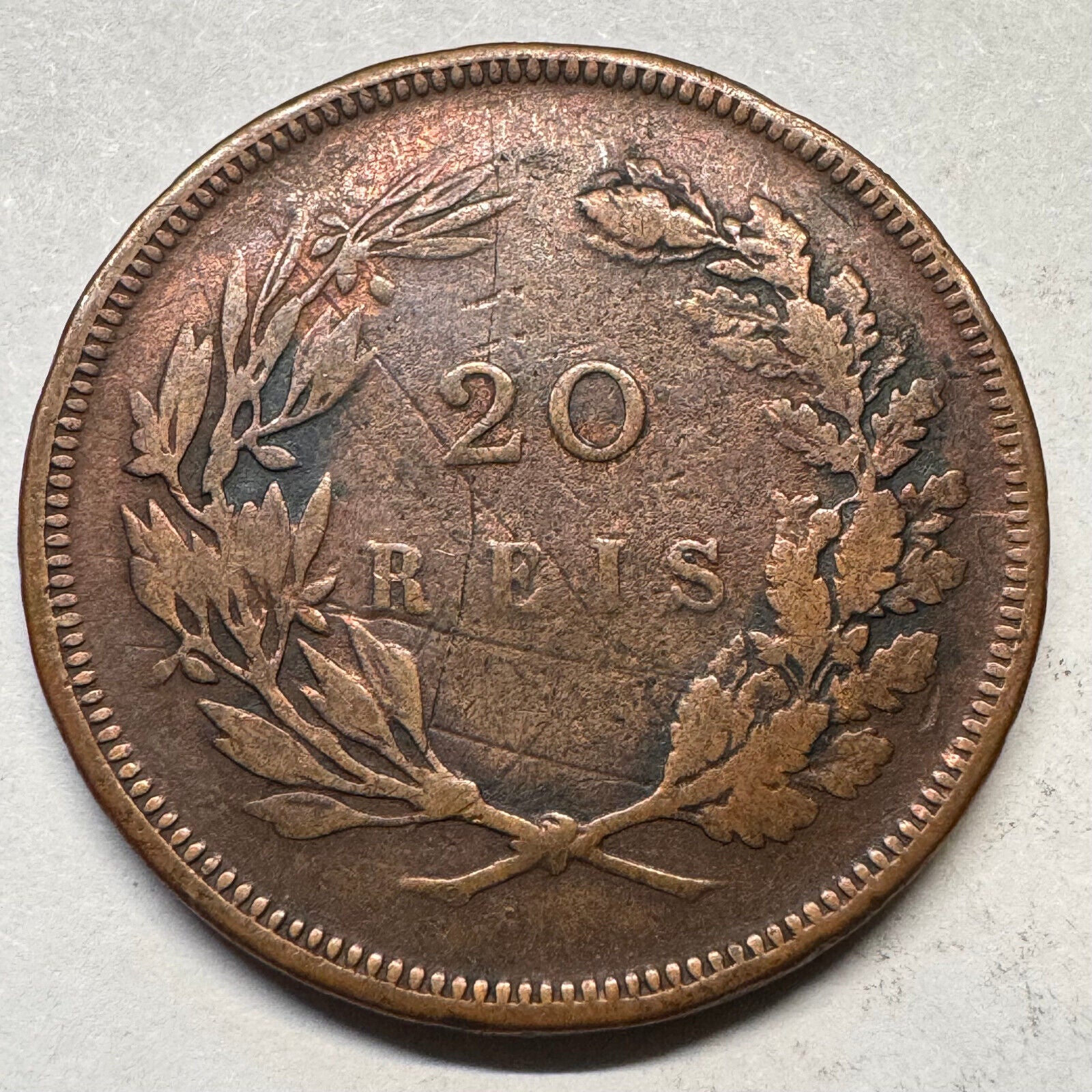 1891 Portugal 20 Reis - Beautiful Coin - #A-051