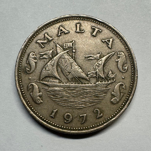 Malta 1972 10 Cents- Beautiful Coin - #A-004