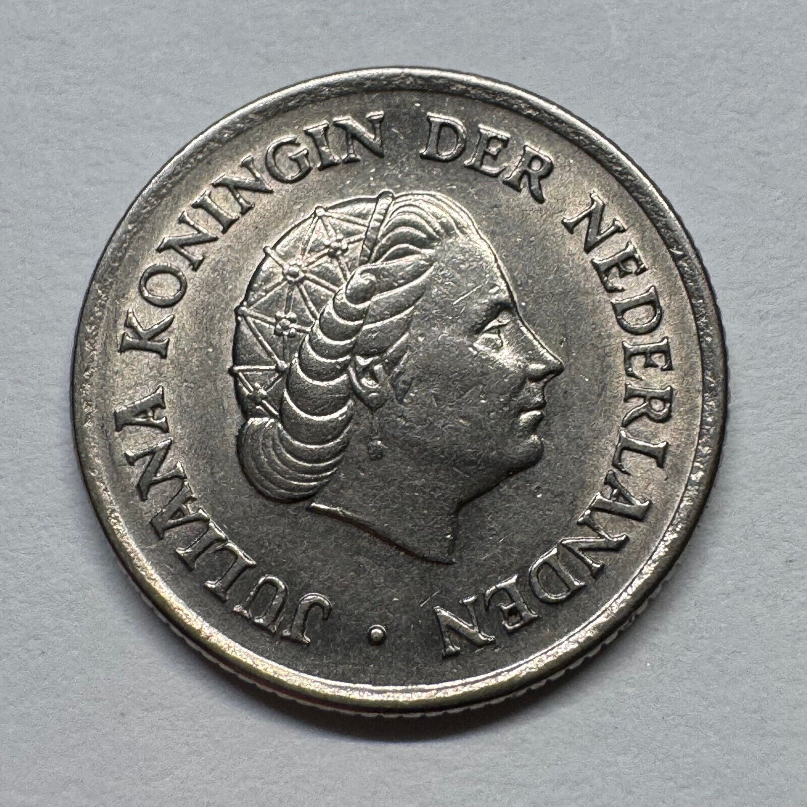 1957 Netherlands 25 Cents  - Beautiful Coin - #B-049