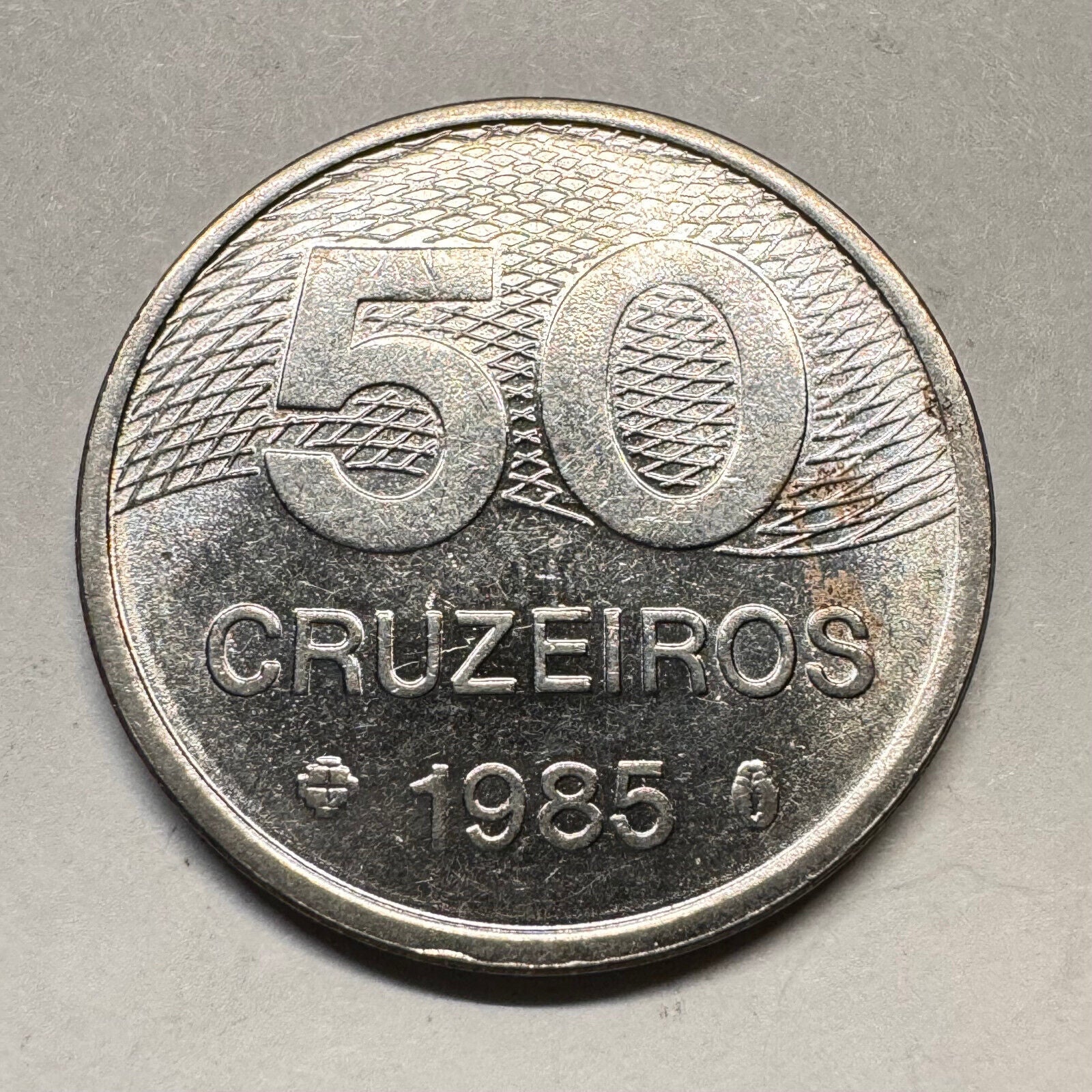 1985 Brazil 10 Cruzeiros - Brazil's Main Roads  - Beautiful Coin - #A-013