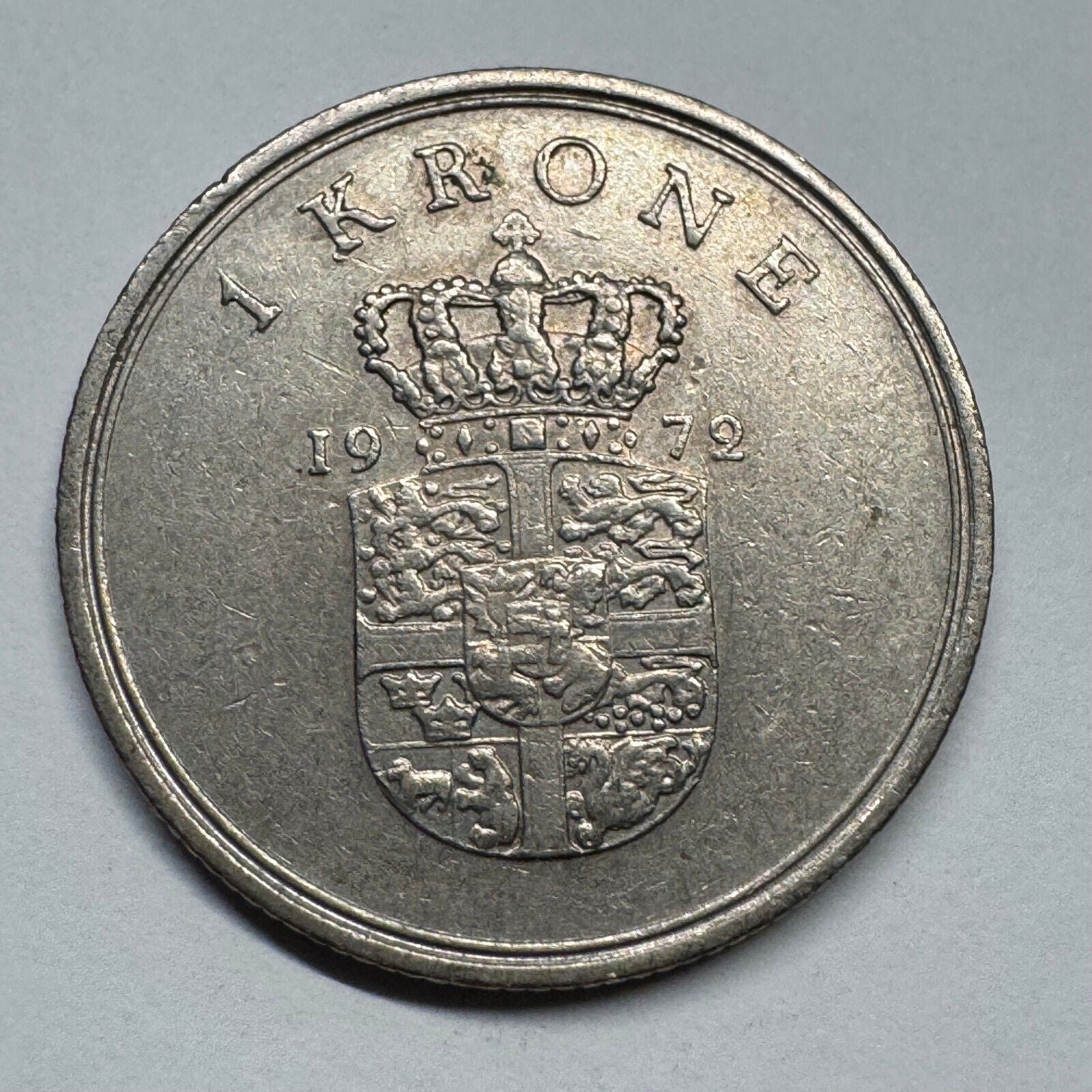 1972 Denmark 1 Krone - Beautiful Coin - #B-055