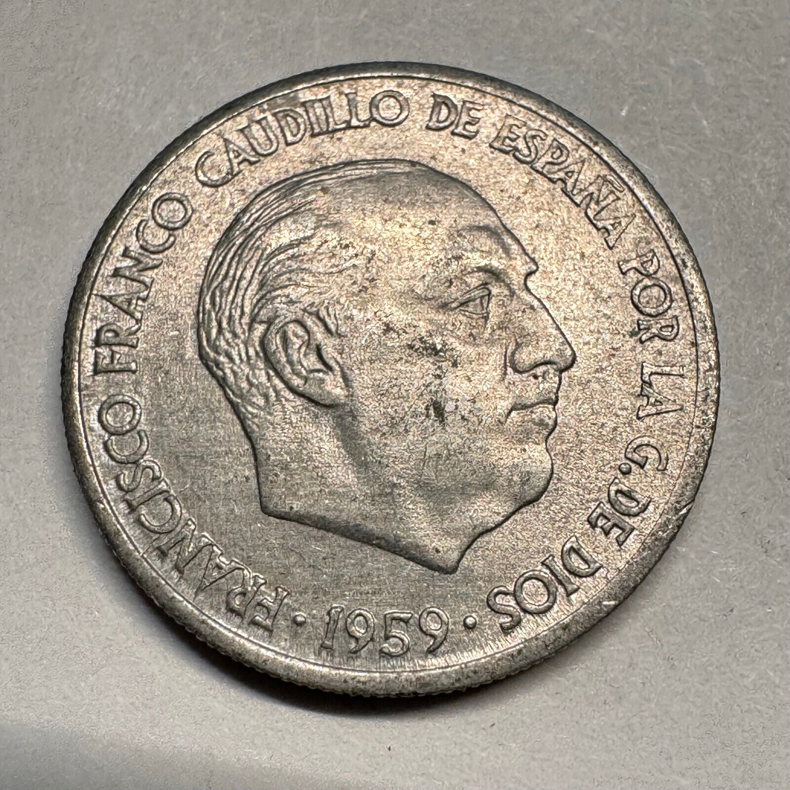 1959 Spain 10 Centimos - Beautiful Coin - #A-052