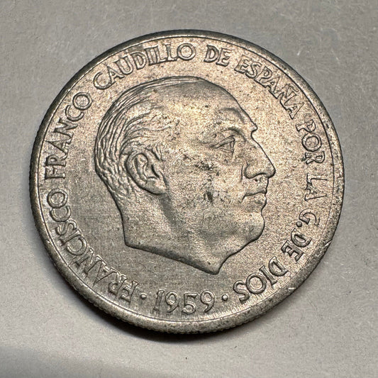 1959 Spain 10 Centimos - Beautiful Coin - #A-052