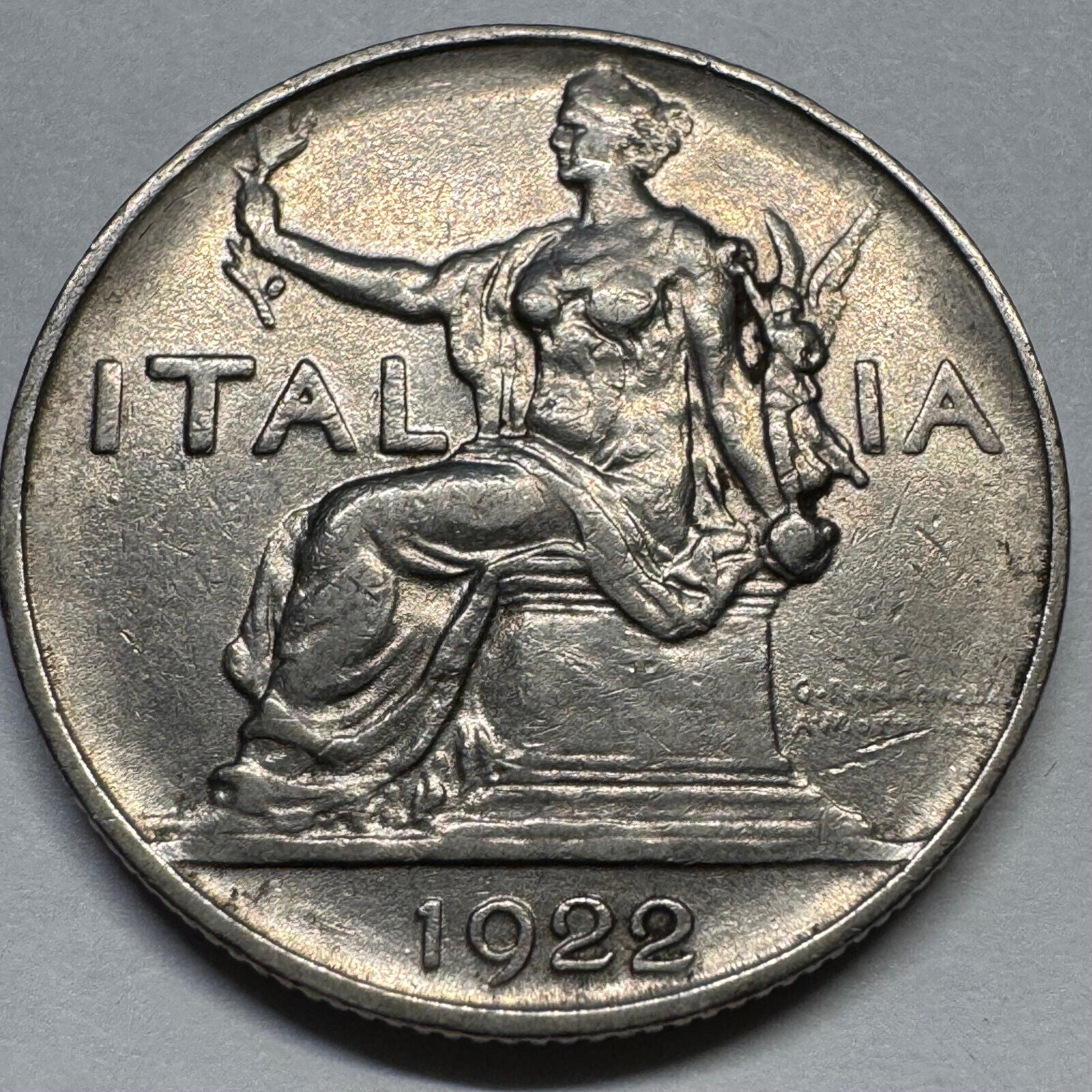 1922 Italy 1 Lira - Beautiful Coin - #A-071
