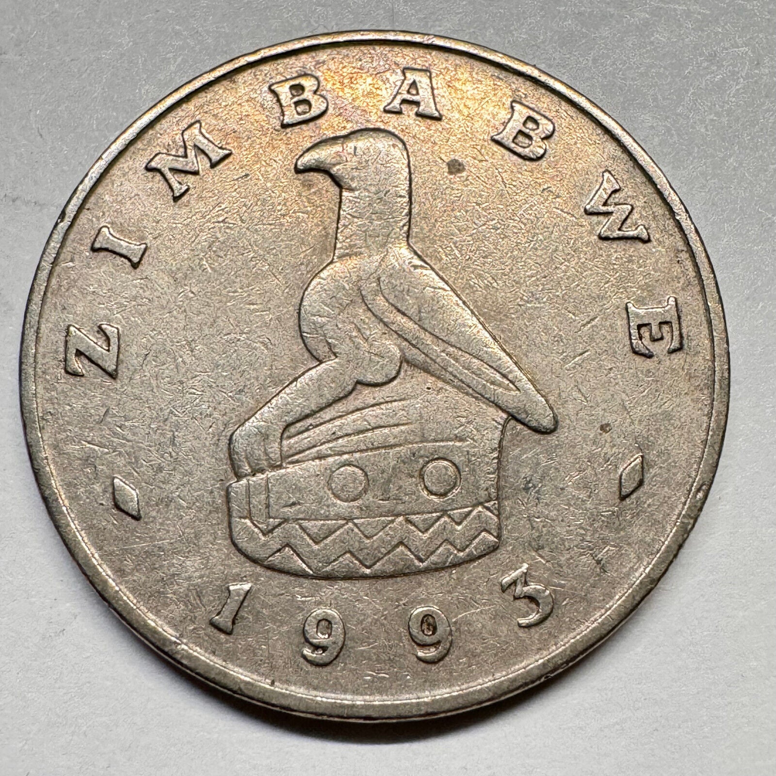 1993 Zimbabwe 50 Cents - Beautiful Coin - #A-018