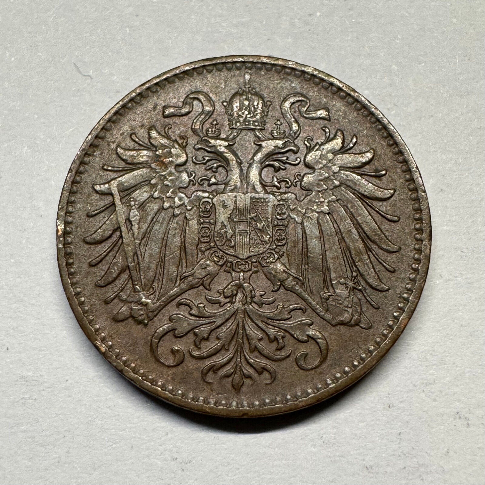 1893 Austria 2 Heller - Beautiful Coin - #A-011